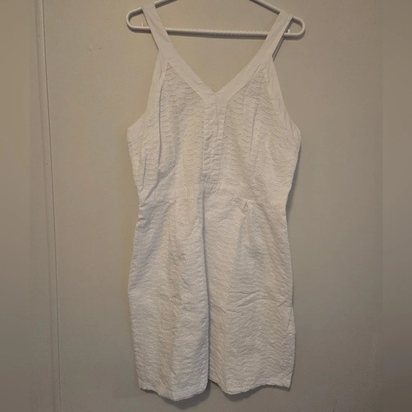 Old Navy White Midi Beach Dress Womens Size 14 - Picture 1 of 10